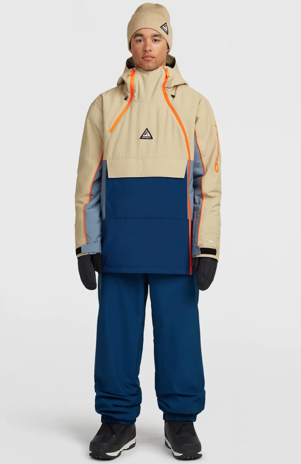 HerenFWC'Play Asymmetric wintersportjas| Beige Mix