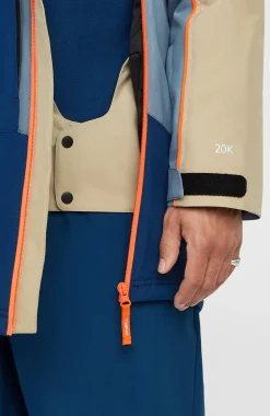 HerenFWC'Play Asymmetric wintersportjas| Beige Mix