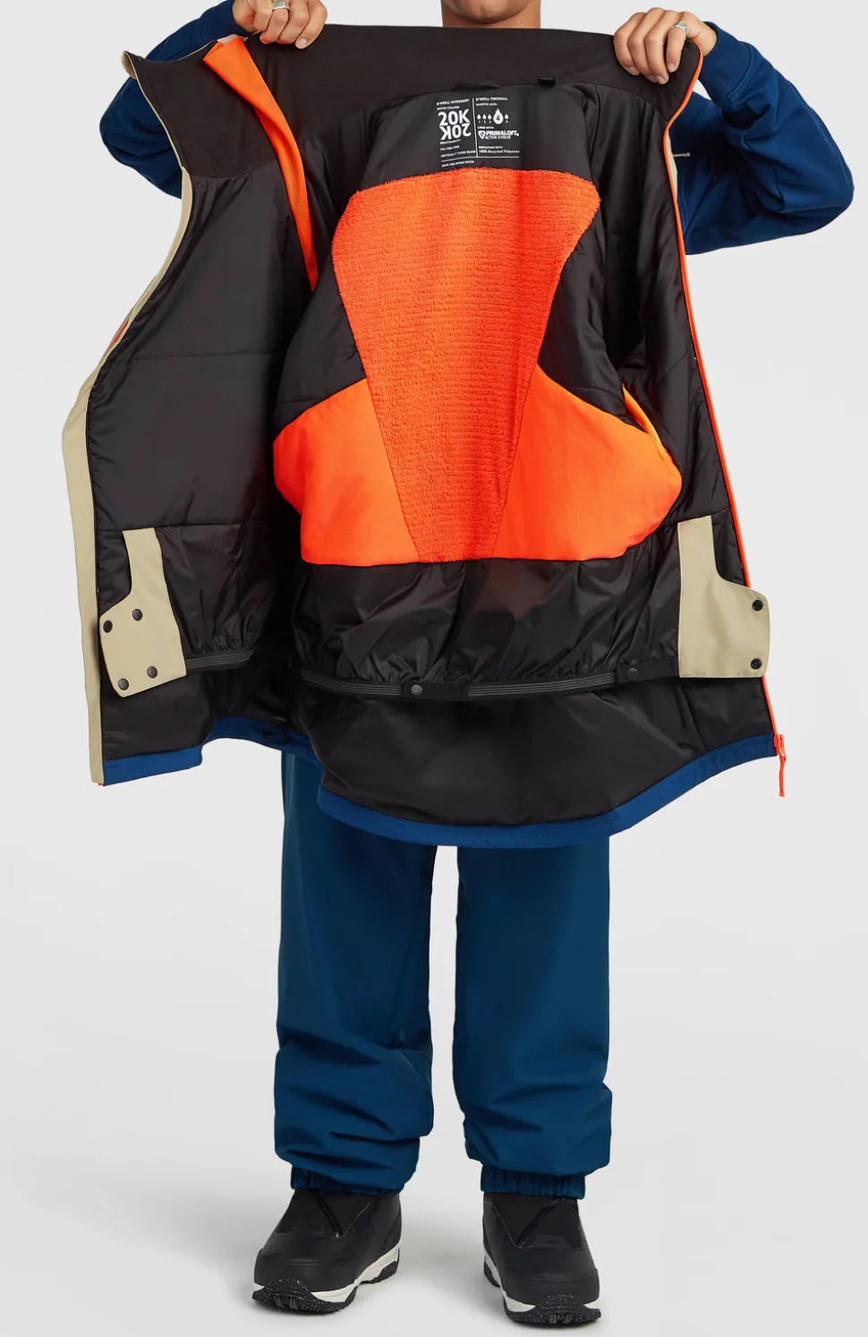 HerenFWC'Play Asymmetric wintersportjas| Beige Mix