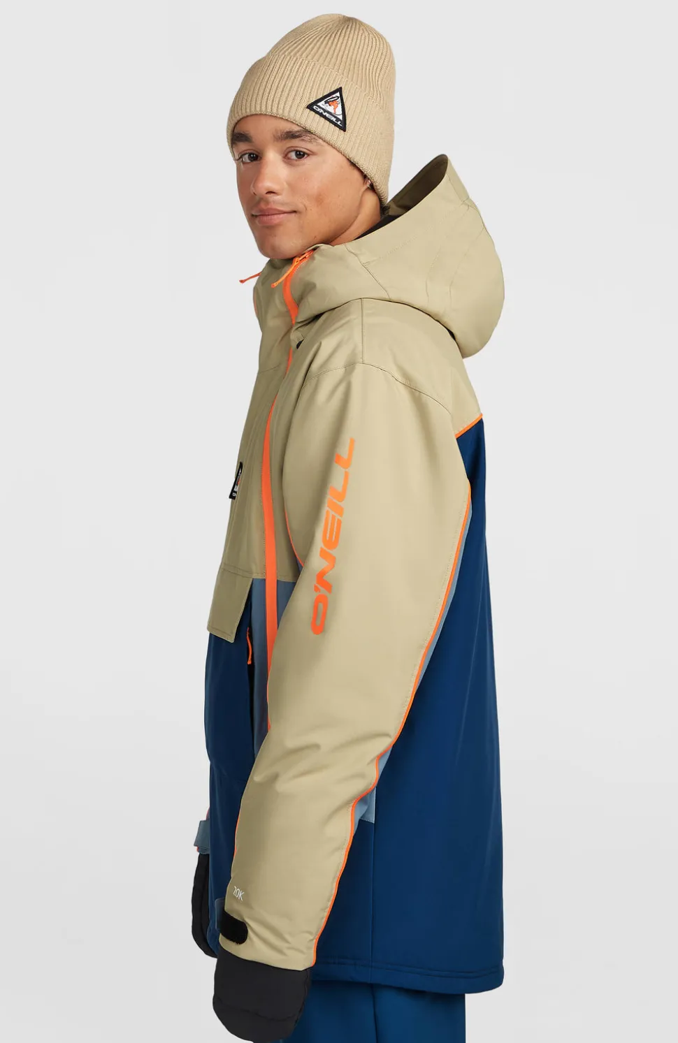 HerenFWC'Play Asymmetric wintersportjas| Beige Mix