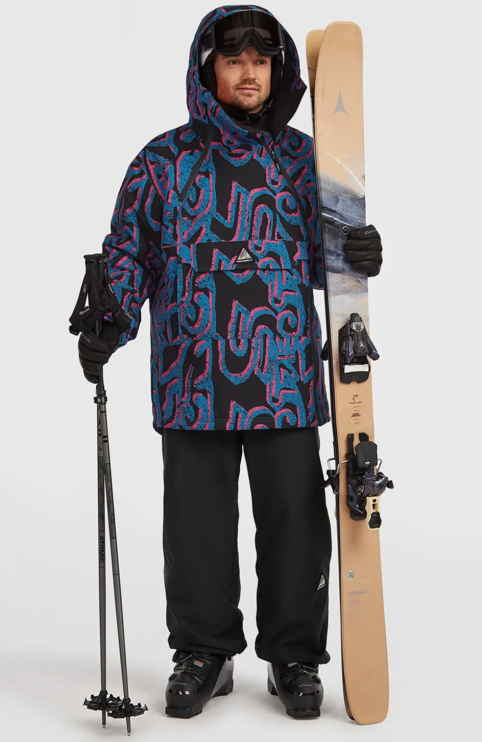HerenFWC'Play Asymmetric wintersportjas| Roze