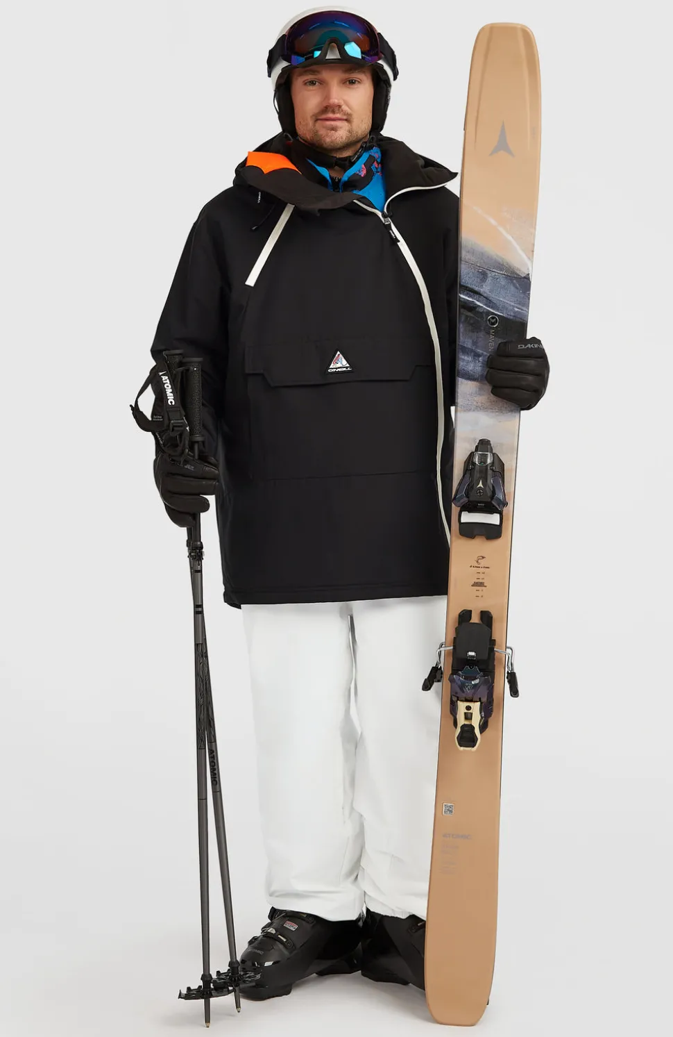 HerenFWC'Play Asymmetric wintersportjas| Zwart