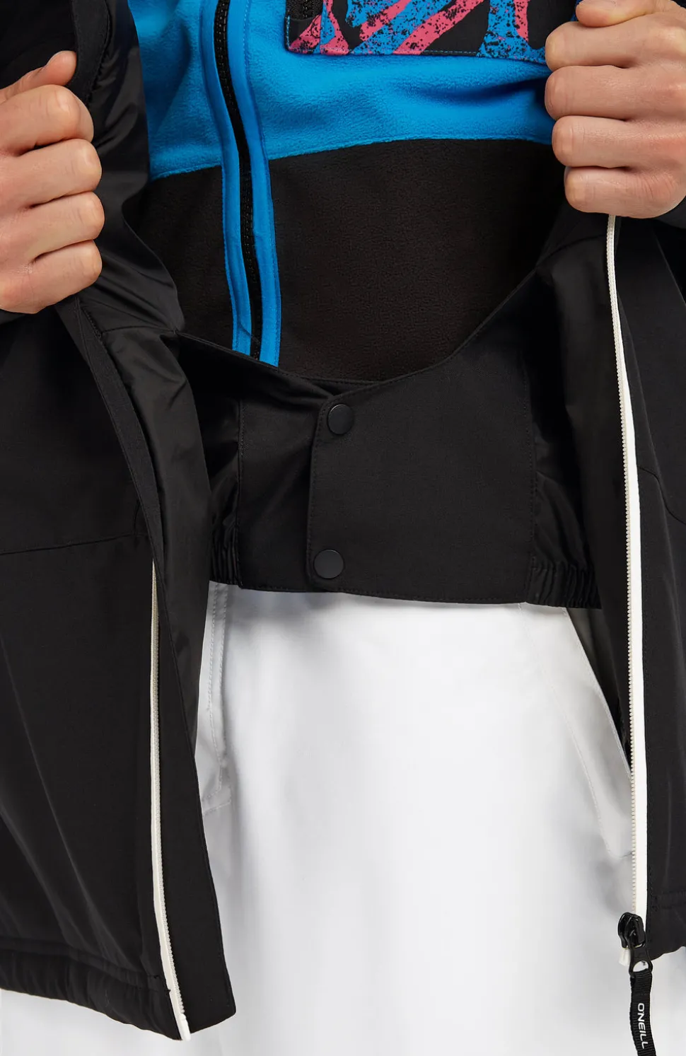 HerenFWC'Play Asymmetric wintersportjas| Zwart