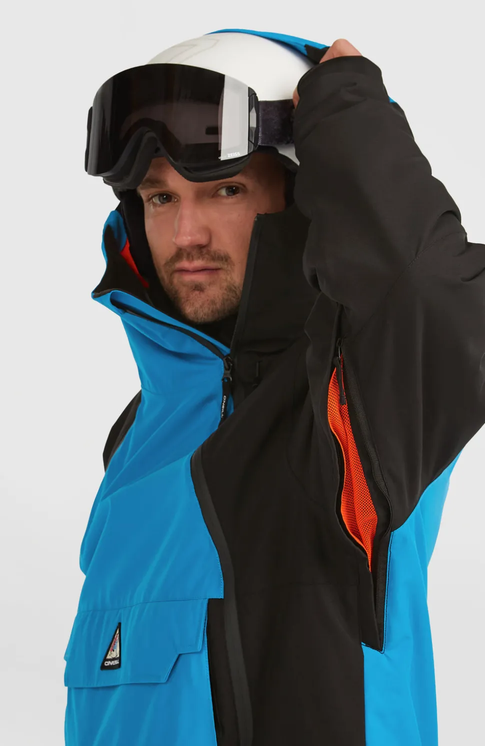 HerenFWC'Play Asymmetric wintersportjas| Blauw Mix