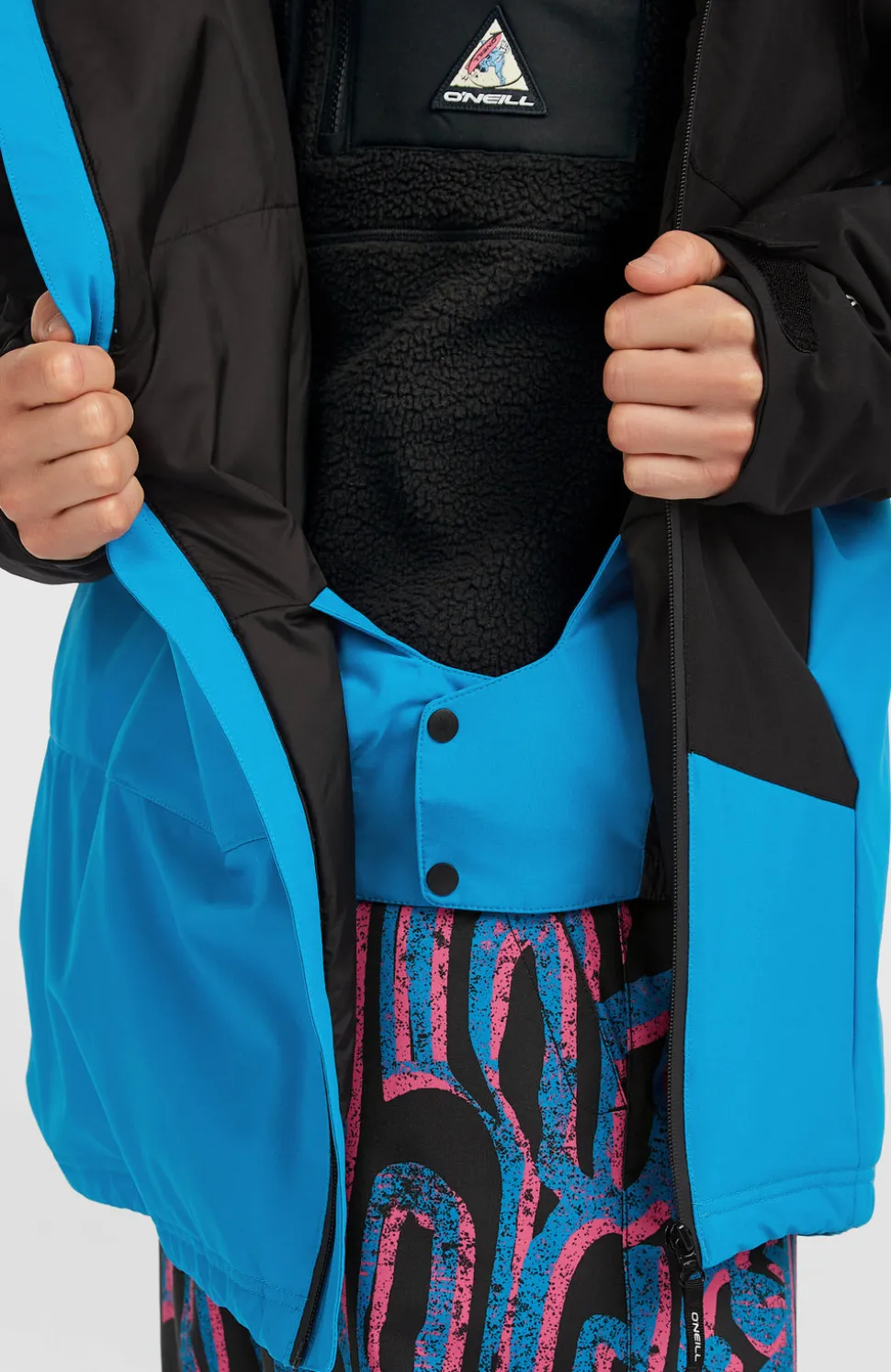 HerenFWC'Play Asymmetric wintersportjas| Blauw Mix