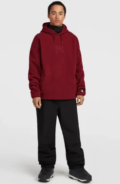 HerenFWC'Play hoodie van hoogpolig fleece| Rood