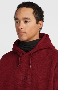 HerenFWC'Play hoodie van hoogpolig fleece| Rood