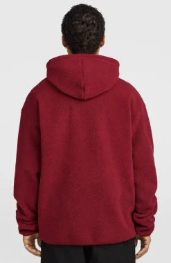 HerenFWC'Play hoodie van hoogpolig fleece| Rood