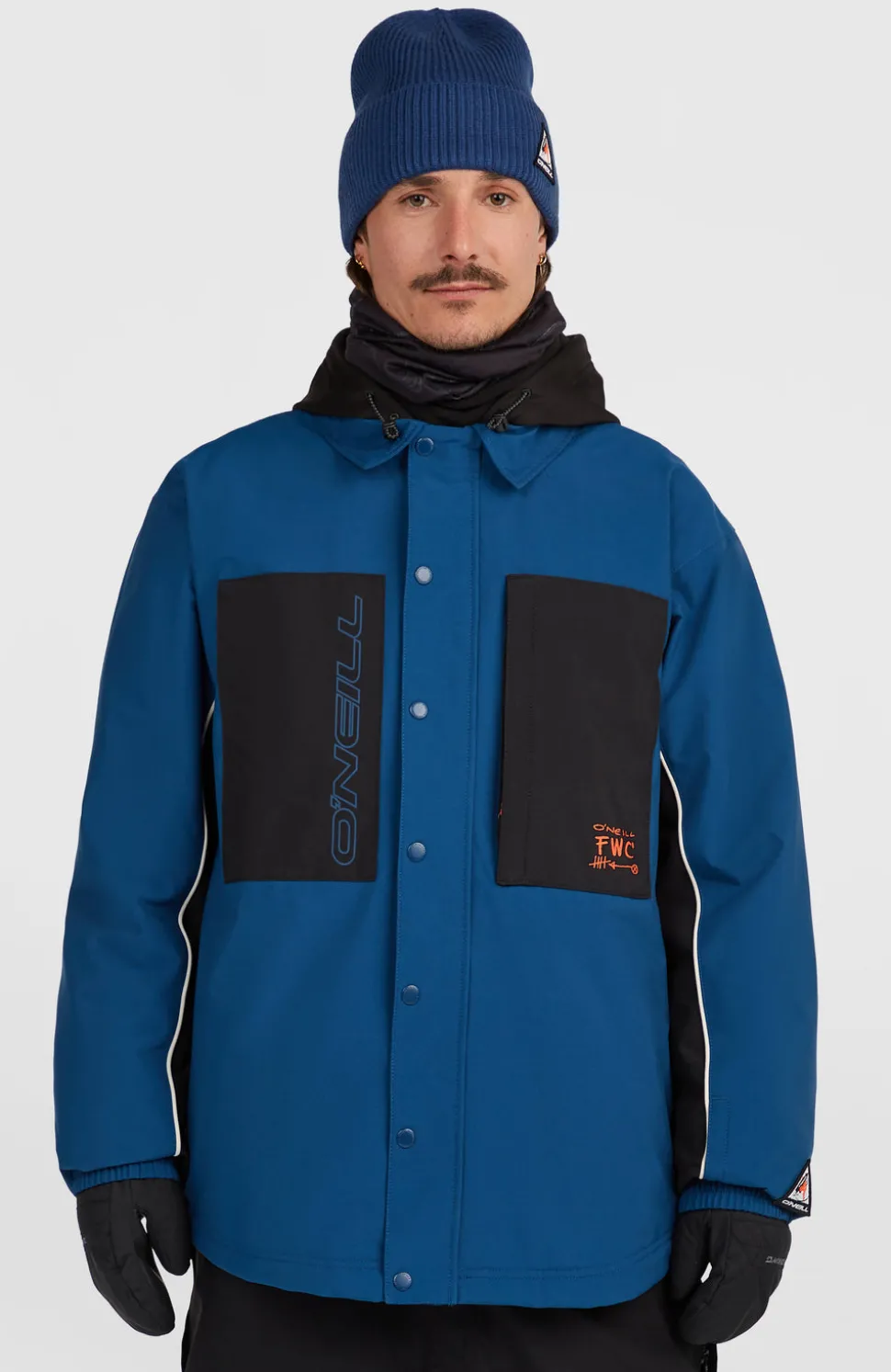 HerenFWC'Play Shacket wintersportjas| Blauw Mix
