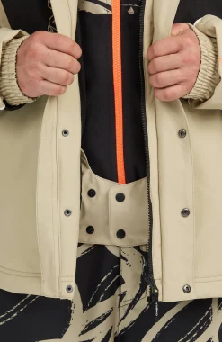 HerenFWC'Play Shacket wintersportjas| Beige Mix