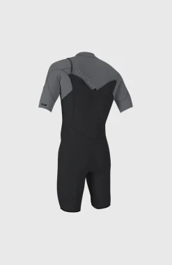 HerenHammer 2mm Chest Zip Shortsleeve Spring Wetsuit| Zwart