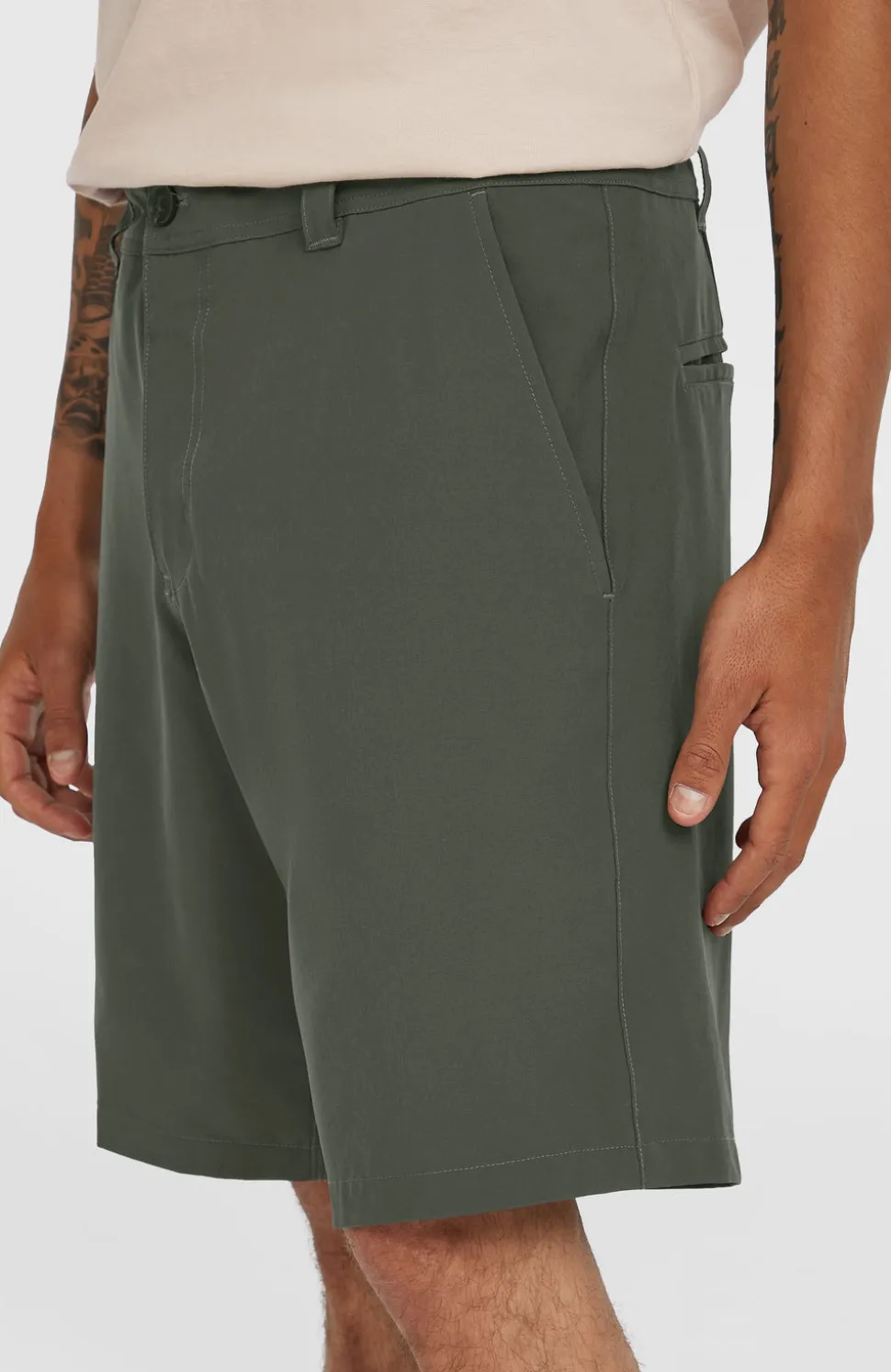 HerenHybrid Chino 19" short| Grijs