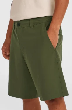 HerenHybrid Chino 19" short| Groen