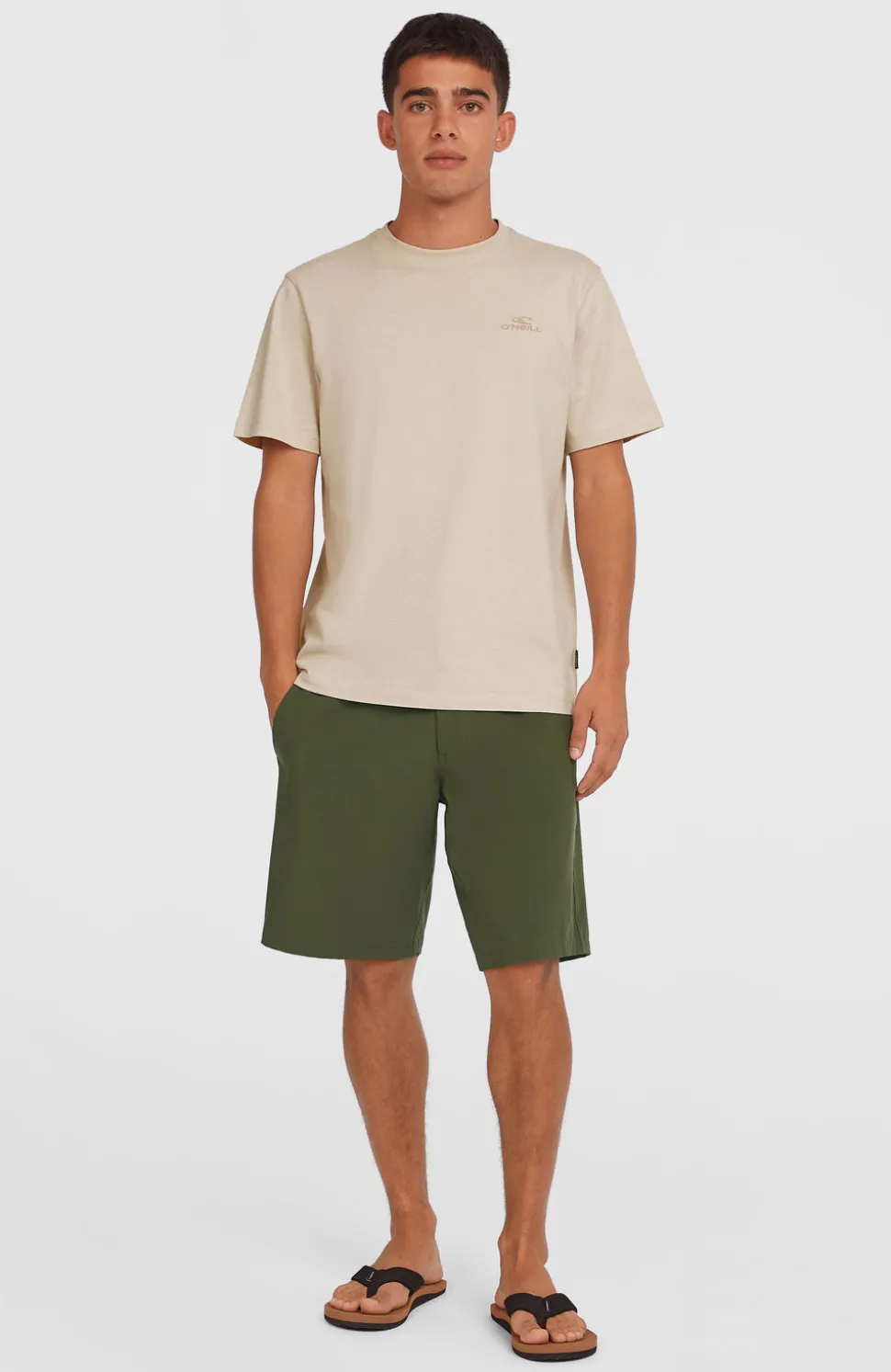 HerenHybrid Chino 19" short| Groen