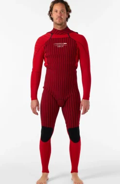 HerenHyperfreak Fire 4/3mm+ Back Zip Full Wetsuit| Zwart
