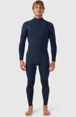 HerenHyperfreak Fire 5/4mm+ Chest Zip Full Wetsuit| Zwart