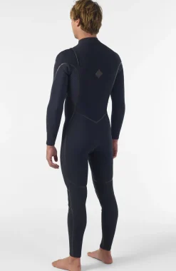 HerenHyperfreak Fire 5/4mm+ Chest Zip Full Wetsuit| Zwart
