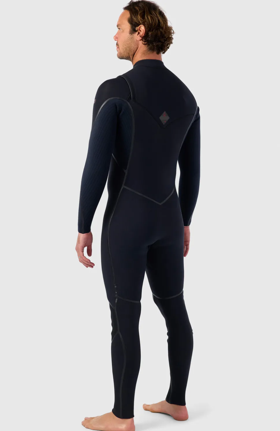 HerenHyperfreak Fire 3/2mm+ Chest Zip Full Wetsuit| Zwart