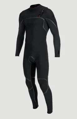 HerenHyperfreak Fire 3/2mm+ Chest Zip Full Wetsuit| Zwart