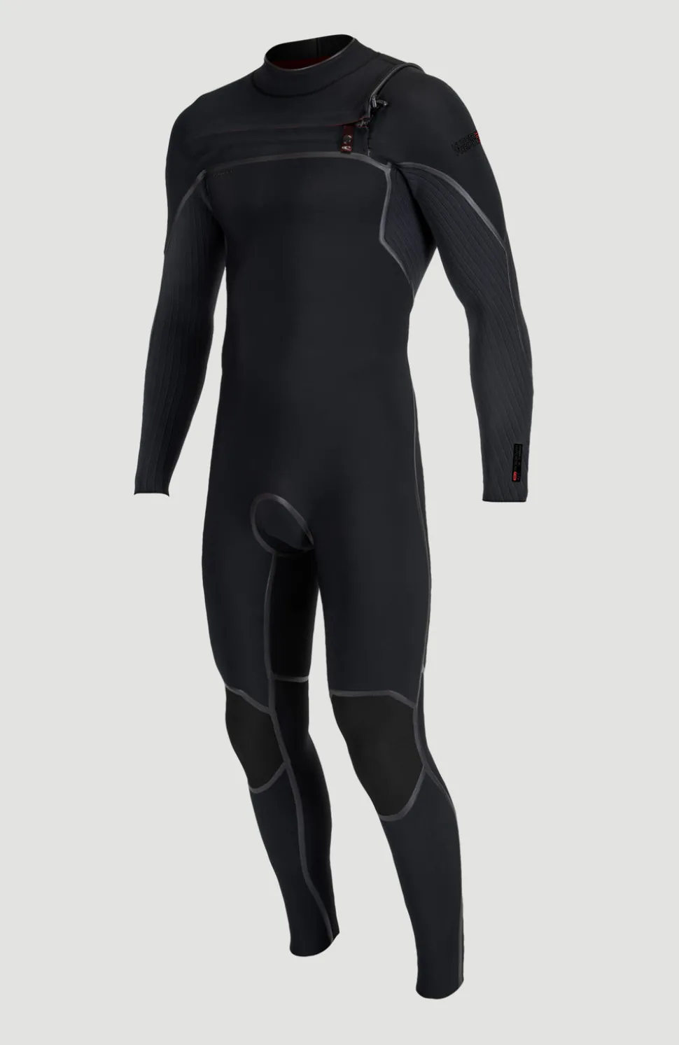 HerenHyperfreak Fire 3/2mm+ Chest Zip Full Wetsuit| Zwart