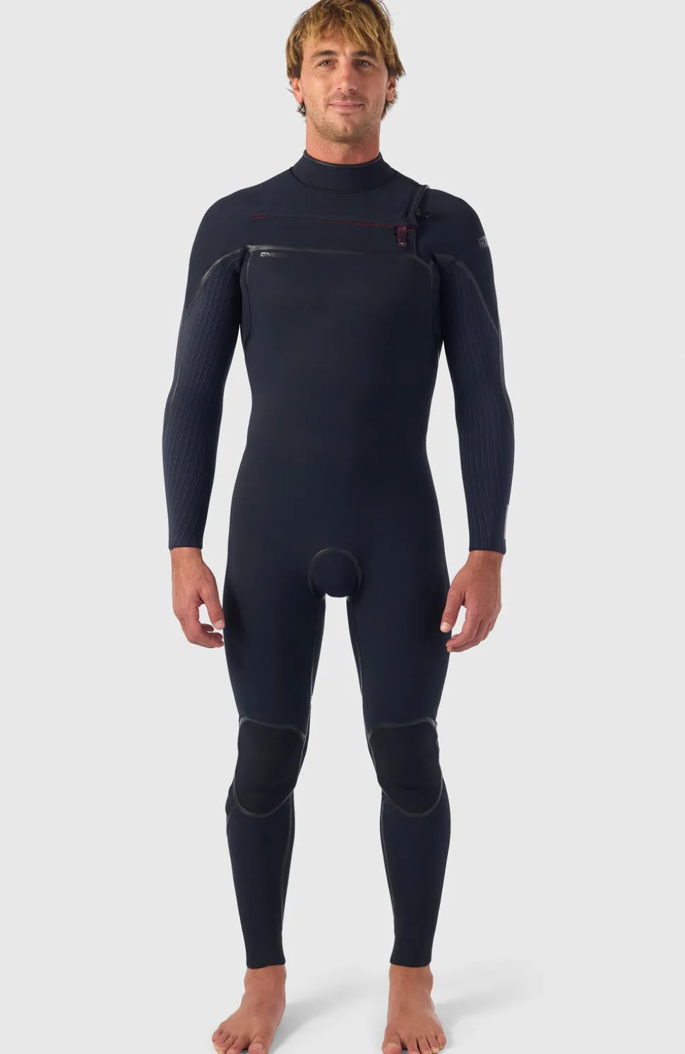 HerenHyperfreak Fire 4/3mm+ Chest Zip Full Wetsuit| Zwart