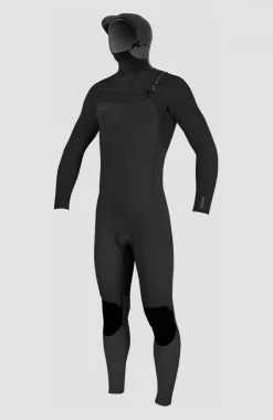 HerenHyperfreak Plus 4/3mm Chest Zip Hood| Zwart