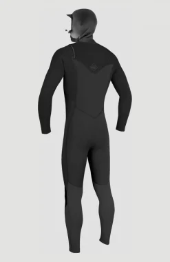 HerenHyperfreak Plus 4/3mm Chest Zip Hood| Zwart