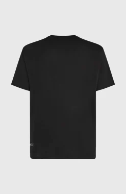 HerenMuir Chest Print T-shirt| Zwart