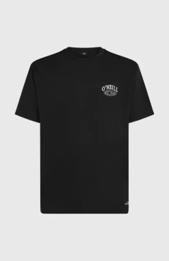 HerenMuir Chest Print T-shirt| Zwart
