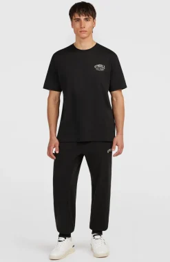 HerenMuir Chest Print T-shirt| Zwart