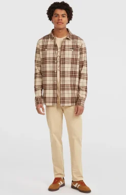 HerenMust-Have flanellen overhemd| Beige