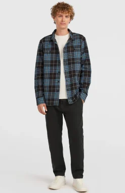 HerenMust-Have flanellen overhemd| Blauw