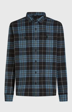 HerenMust-Have flanellen overhemd| Blauw