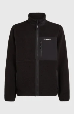 HerenMust-Have High-Pile fleecevest met volledige rits| Zwart