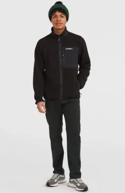 HerenMust-Have High-Pile fleecevest met volledige rits| Zwart