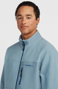 HerenMust-Have High-Pile fleecevest met volledige rits| Blauw