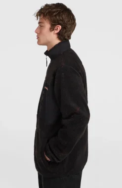 HerenMust-Have High-Pile fleecevest met volledige rits| Zwart