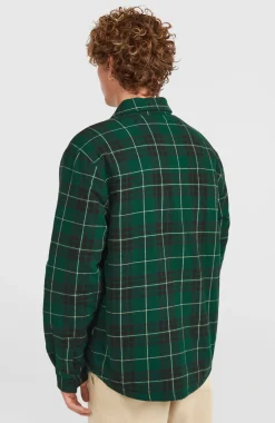 HerenMust-Have overhemd met fleecevoering| Groen