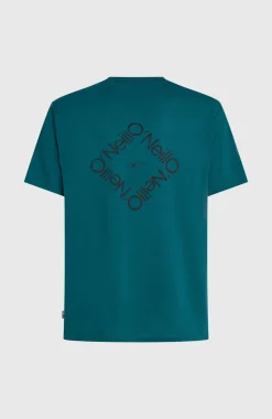 HerenO'Neill Hybrid Polygiene Back-Print T-shirt| Groen