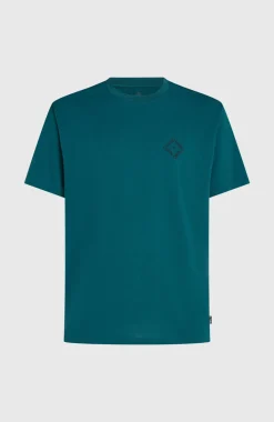 HerenO'Neill Hybrid Polygiene Back-Print T-shirt| Groen