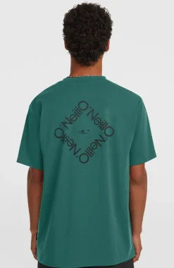 HerenO'Neill Hybrid Polygiene Back-Print T-shirt| Groen