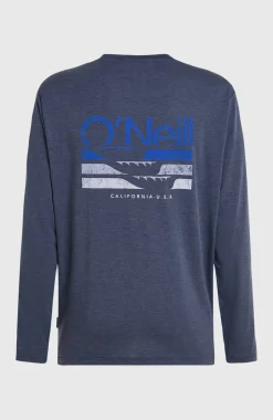 HerenO'Neill Hybrid Polygiene shirt met lange mouwen| Blauw