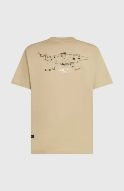 HerenO'Neill Must-Have Back-Graphic T-shirt| Beige