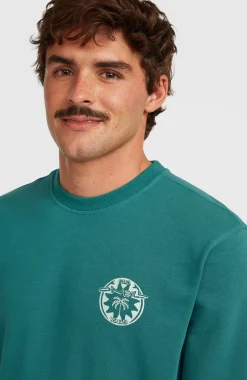 HerenO'Neill Must-Have Graphic Crew sweater| Groen