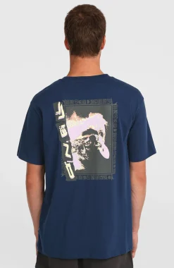 HerenO'Neill Photo Back Print T-shirt| Blauw