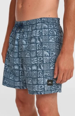 HerenO'Neill Print 16'' zwembroek| Blauw Mix