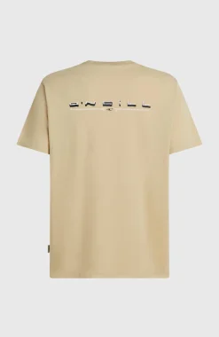 HerenO'Neill Retro Back-Print T-shirt| Beige