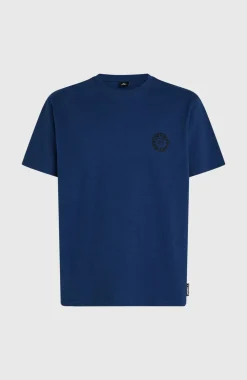HerenO'Neill Slub Back-Print T-shirt| Blauw