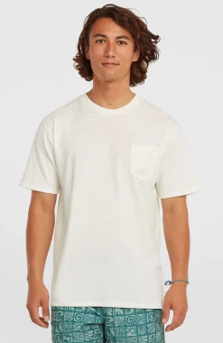 HerenO'Neill Slub Chest Pocket T-shirt| Wit