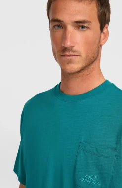 HerenO'Neill Slub Chest Pocket T-shirt| Groen
